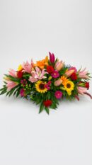Vibrant Oasis Funeral Spray – 24″ Floral Tribute